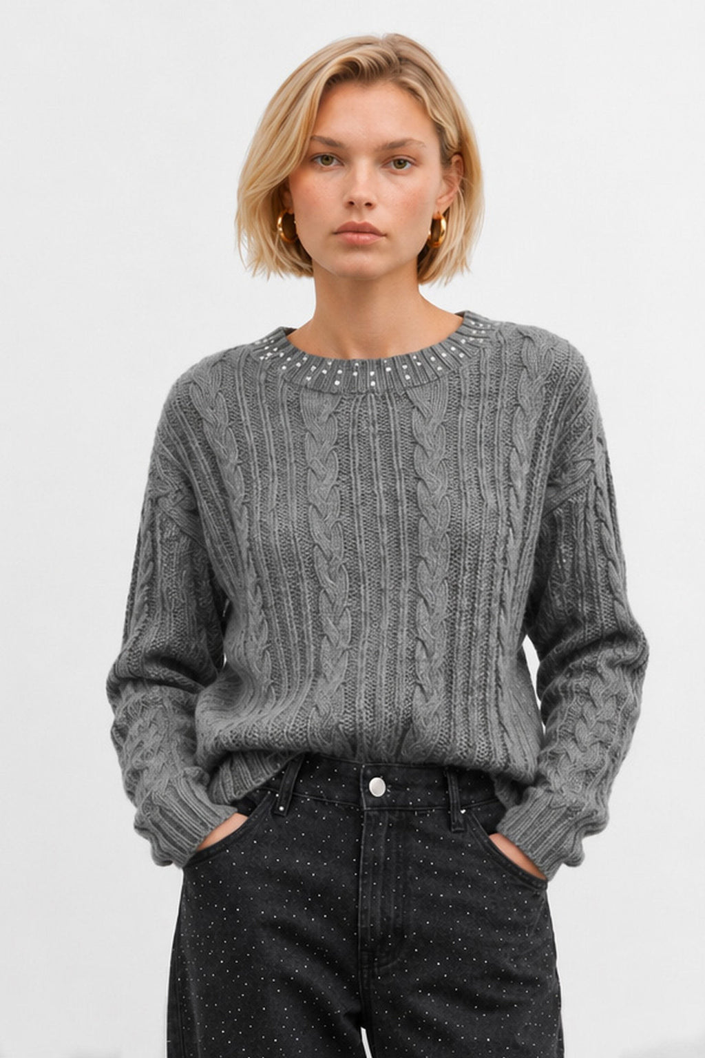 Derio Cable Wool Sweater — Kocca