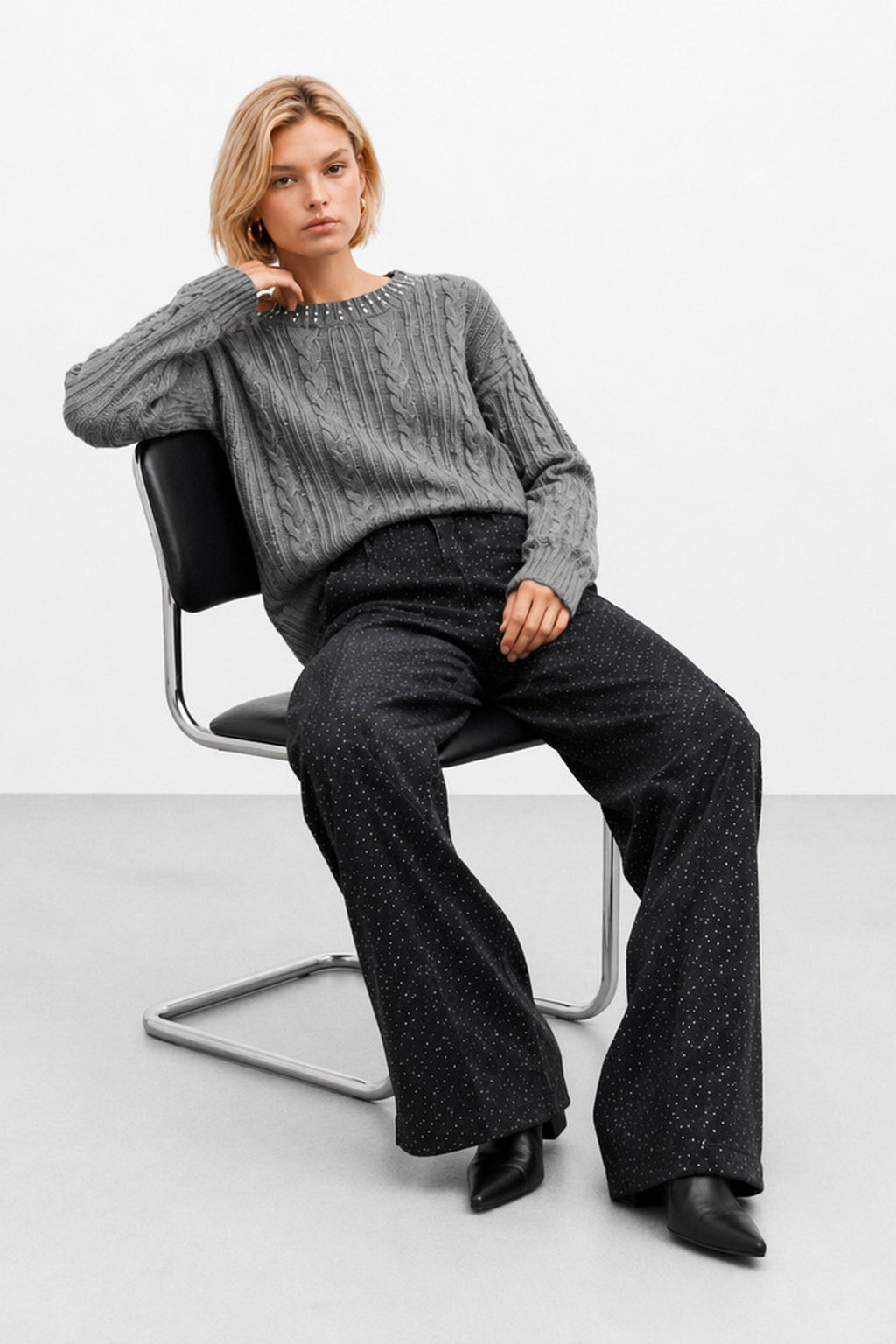 Derio Cable Wool Sweater — Kocca (2)