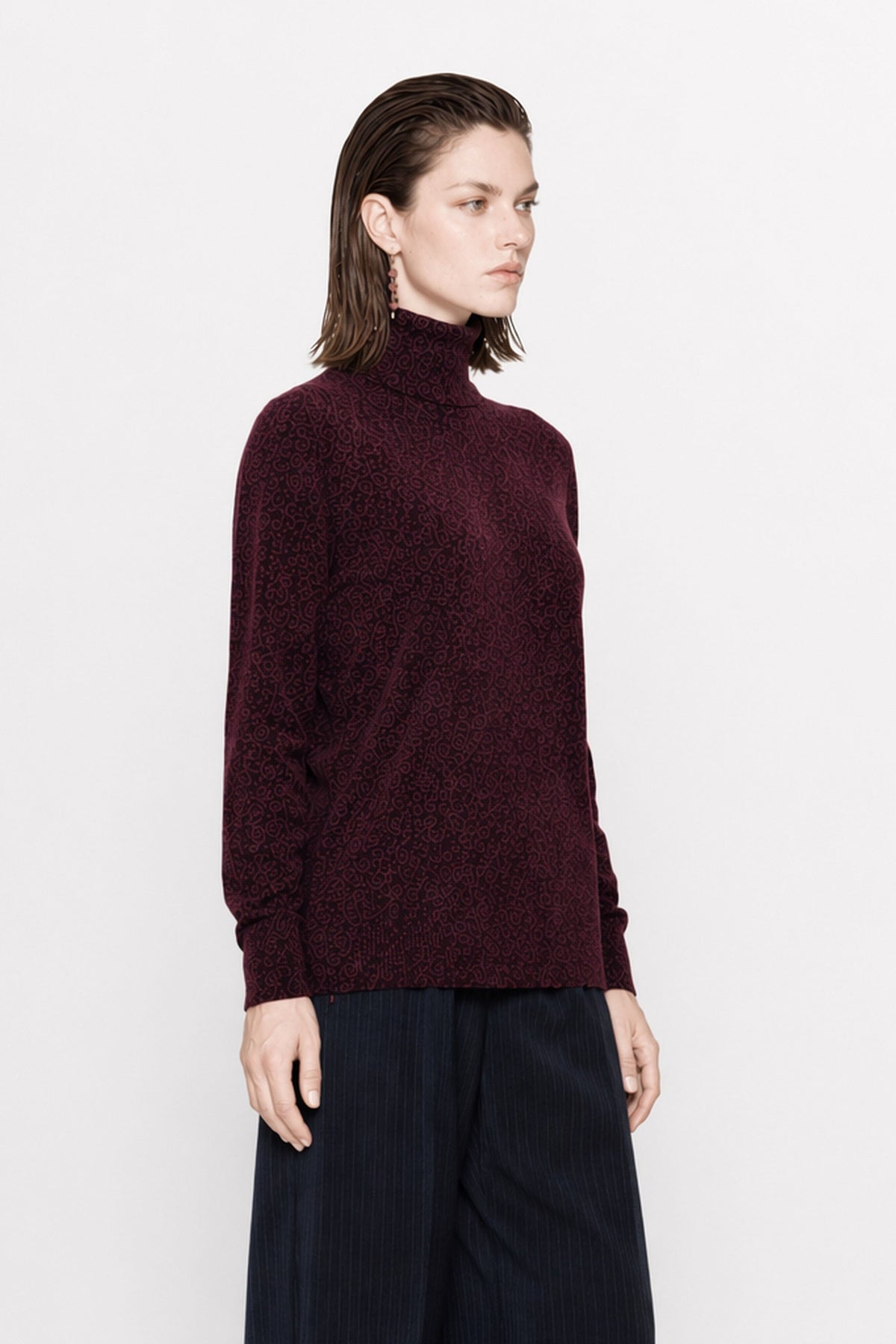Mauricia Metallic-Thread Turtleneck — Kocca (3)