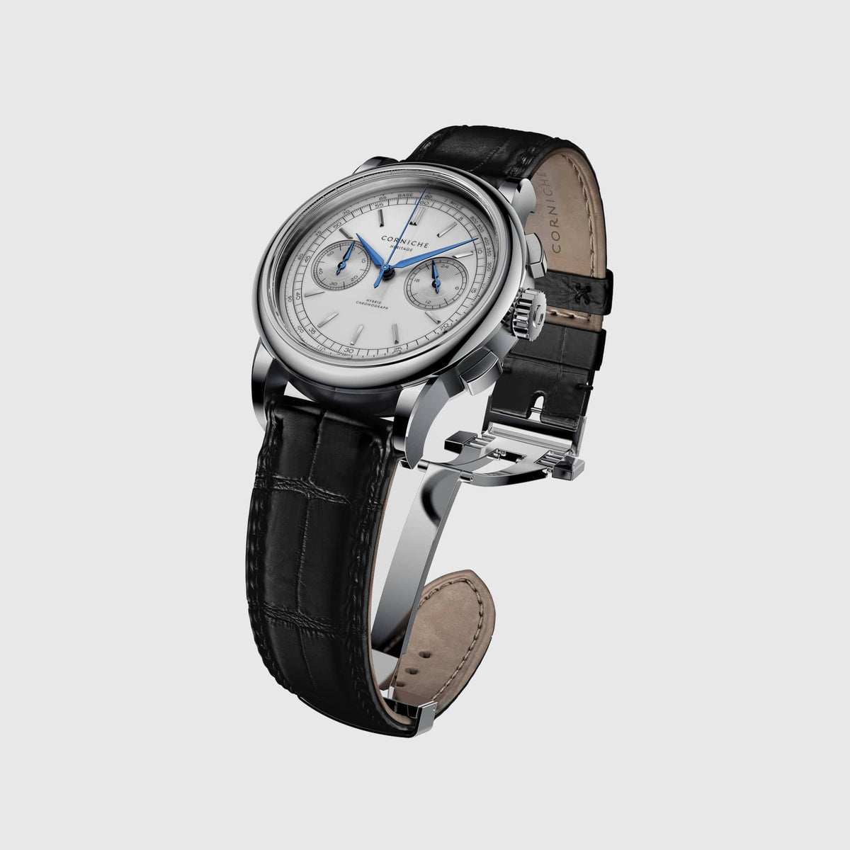 Heritage Chronograph 39 mm in White / Steel, view 2