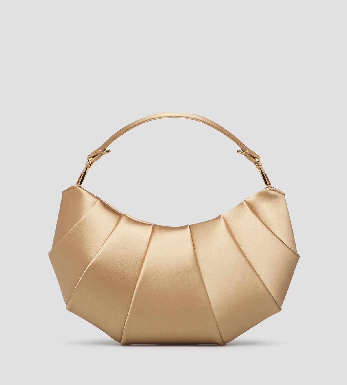 Croissant Satin Bag in Champagne, primary view