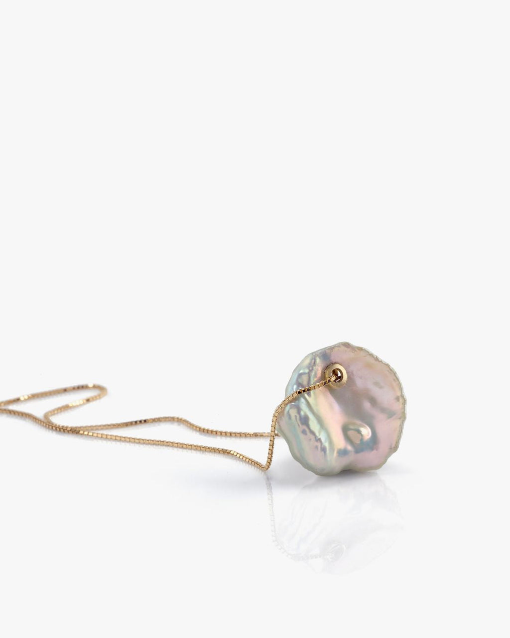 Brezza Necklace in baroque pearl, view 3