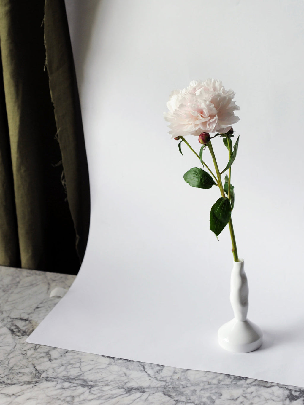 White Bud Vase — view 2