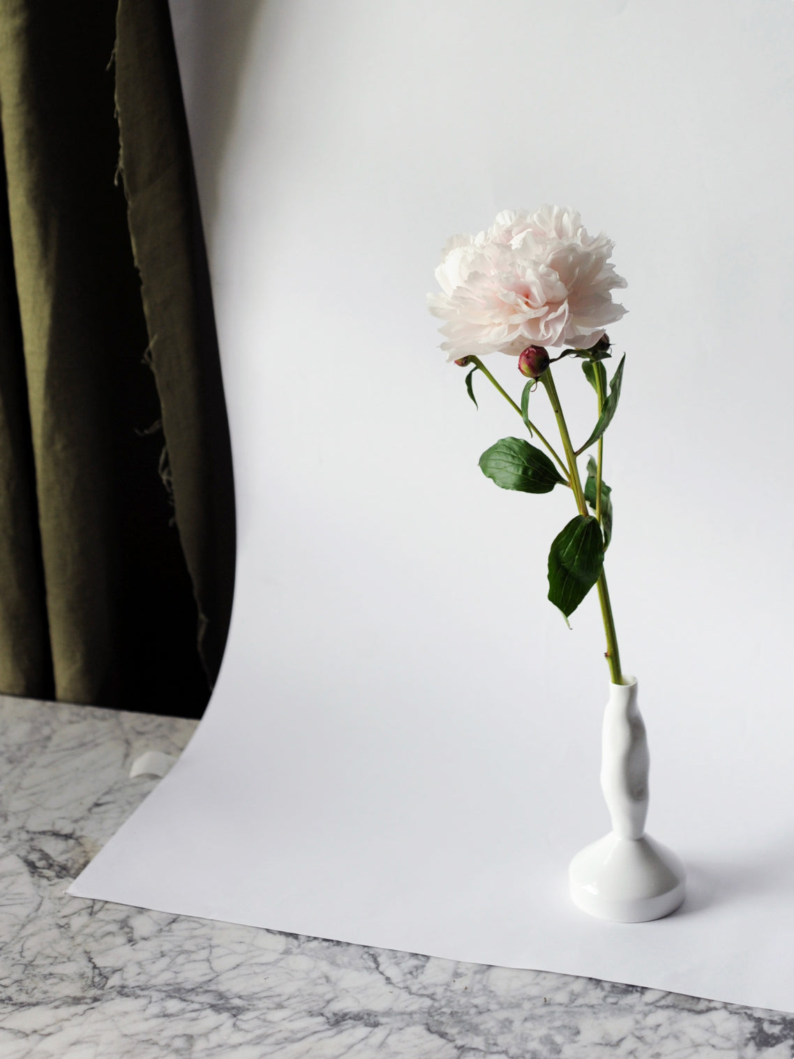 White Bud Vase — view 2