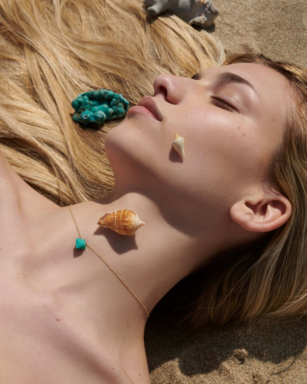 Cristallina Necklace in yellow gold, view 5