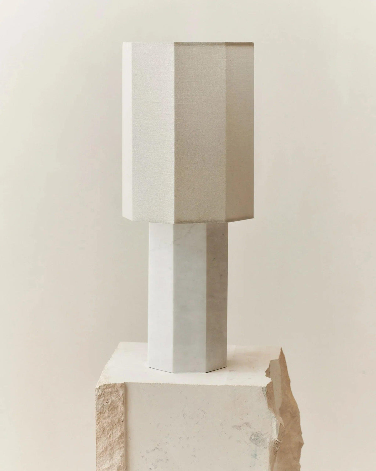 Eight Over Eight Lamp White Marble — product view