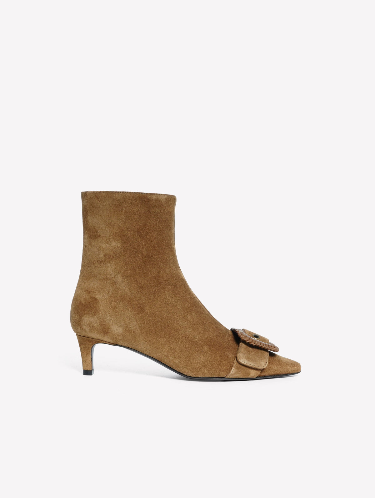 Eltis Suede Ankle Boots in Green
