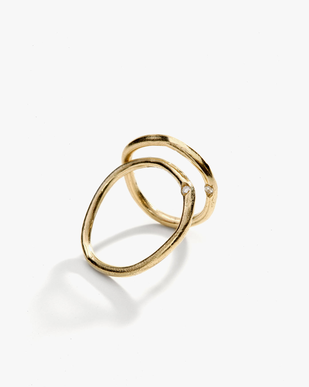 Etrusca Band Ring in lab-grown white diamond, primary view