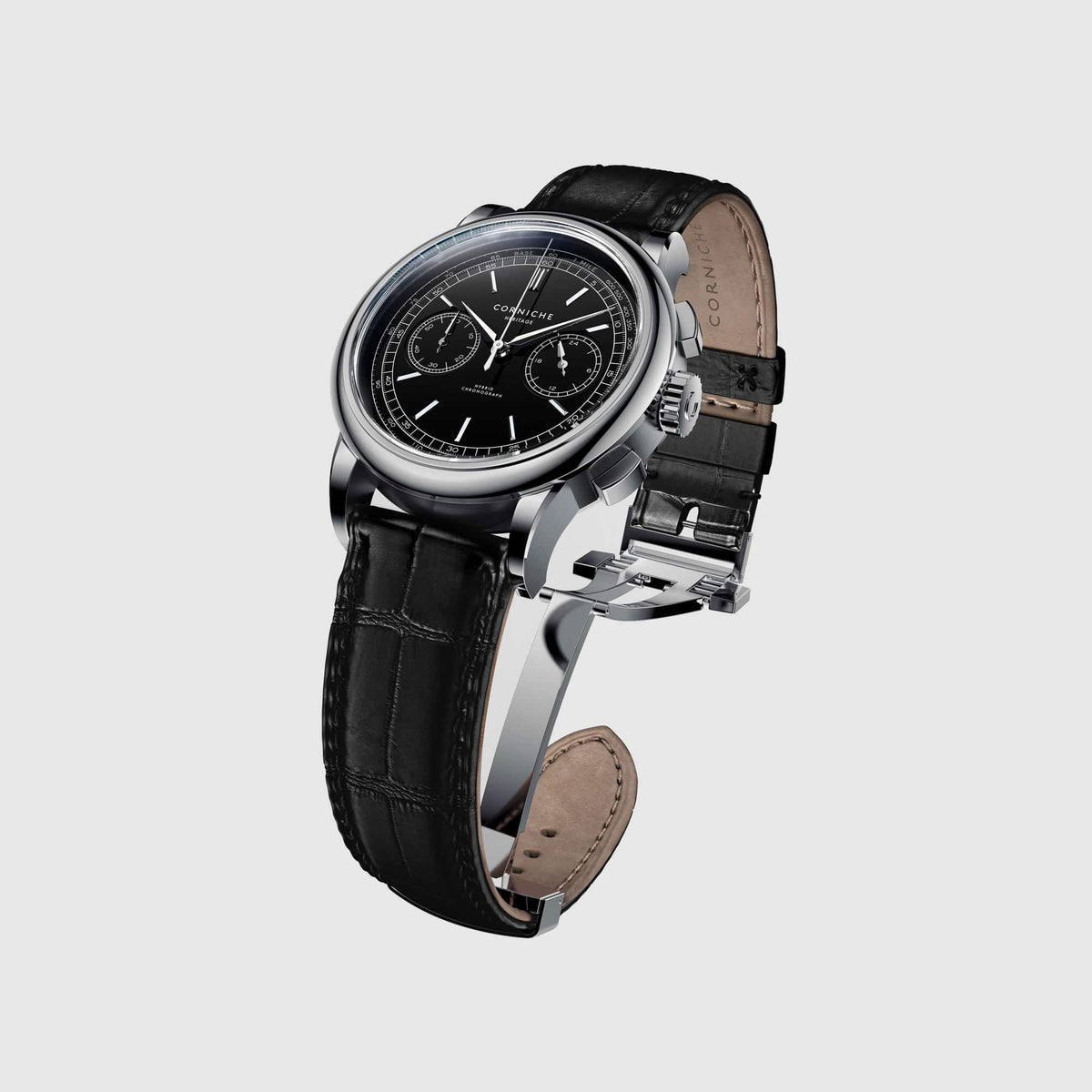 Heritage Chronograph 39 mm in Black / Steel, view 2