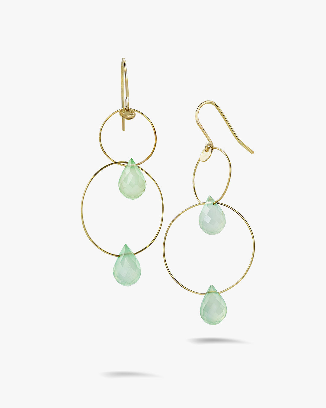 Micaela Earring in green onyx, view 2