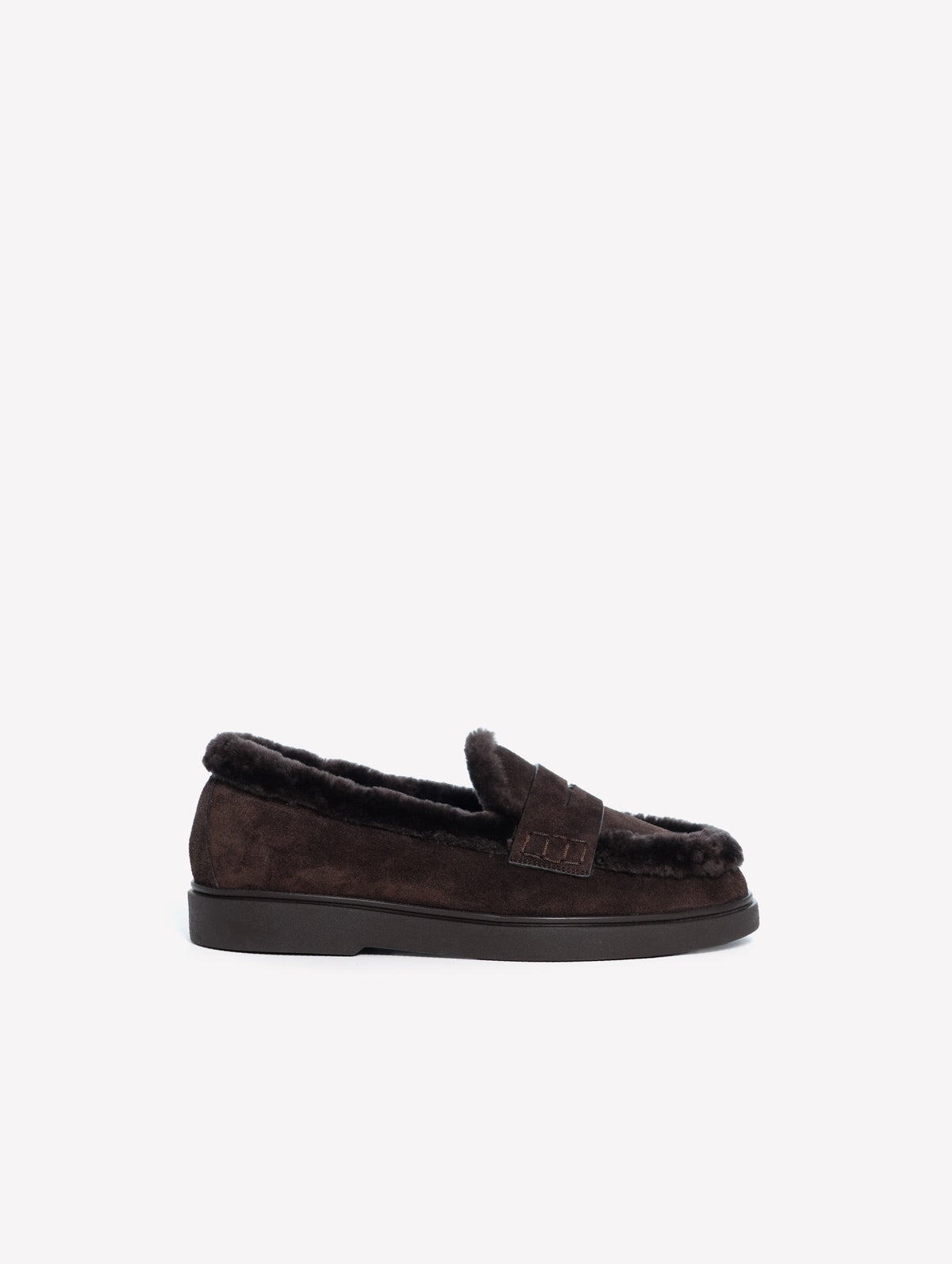Scilla Suede Loafers in Brown