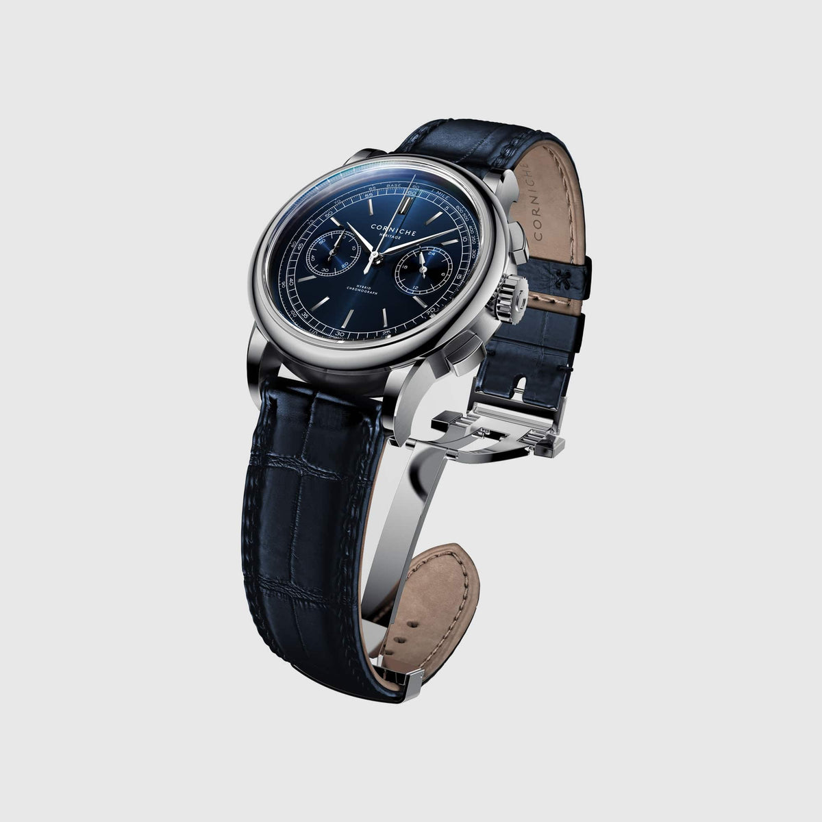 Heritage Chronograph 39 mm in Navy / Steel, view 2