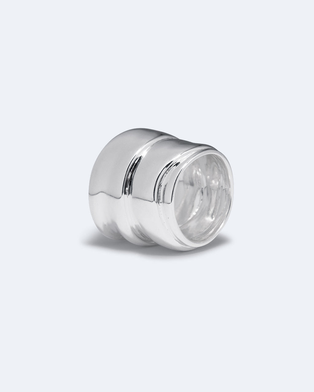 Form Sculpted Statement Ring in Silver, view 5