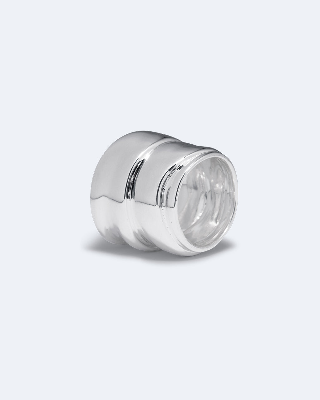 Form Sculpted Statement Ring in Silver, view 5