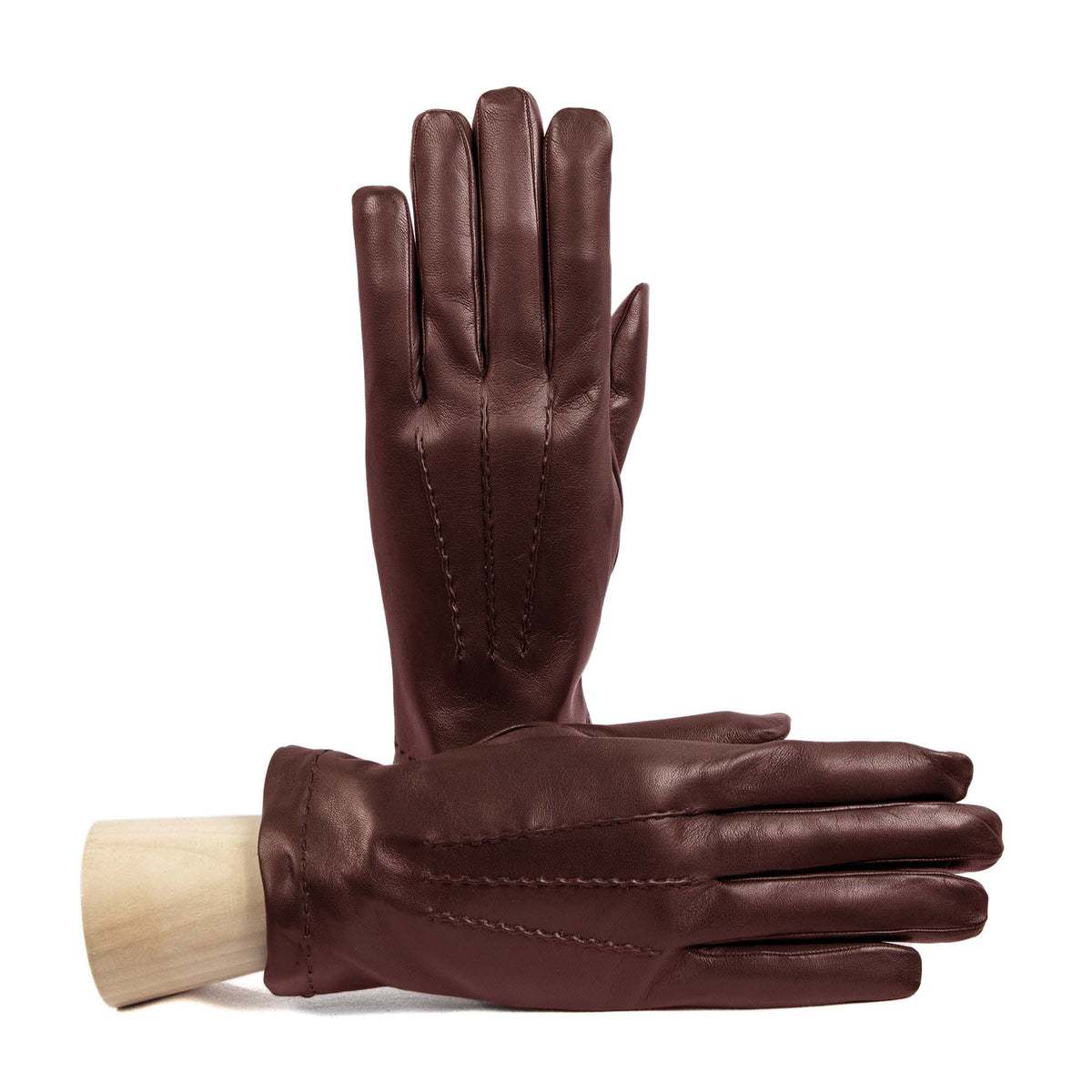 Axis Touchscreen Nappa Gloves in Bordeaux, primary view
