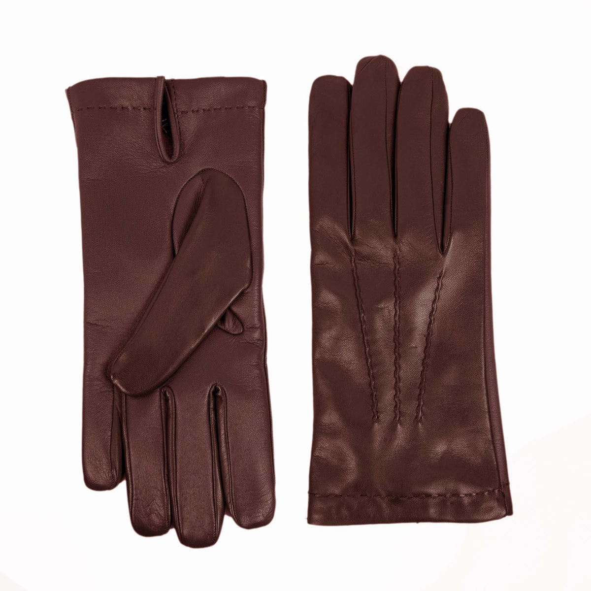 Axis Touchscreen Nappa Gloves in Bordeaux, view 2
