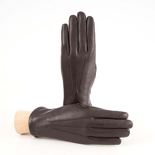 Axis Touchscreen Nappa Gloves in Blue, view 4