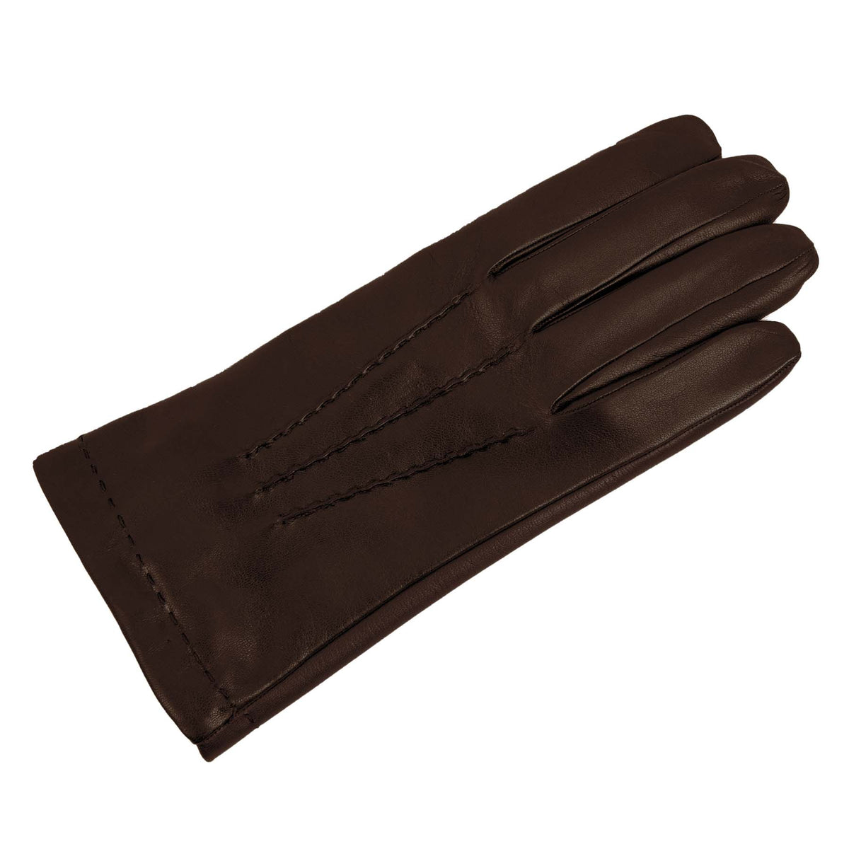 Axis Touchscreen Nappa Gloves in Brown, view 3