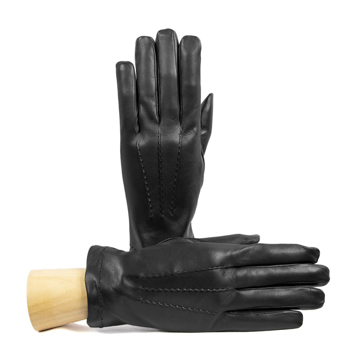 Axis Touchscreen Nappa Gloves in Black, primary view