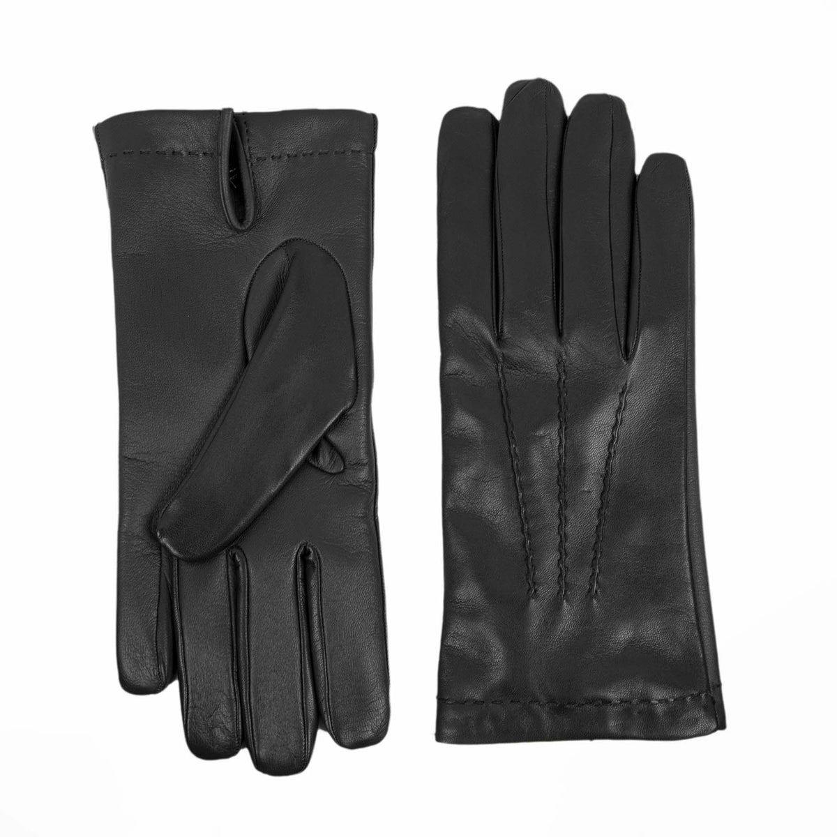 Axis Touchscreen Nappa Gloves in Black, view 2