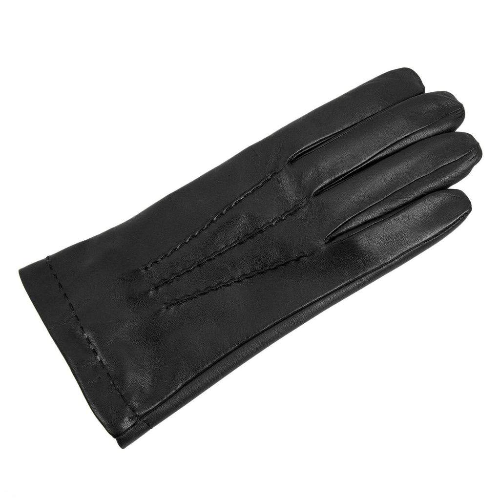 Axis Touchscreen Nappa Gloves in Black, view 3