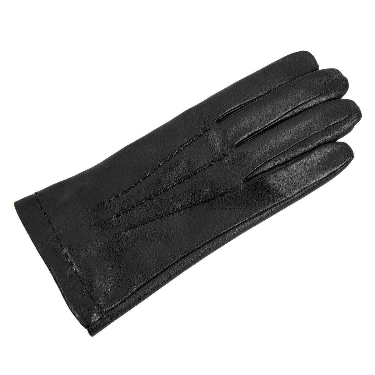 Axis Touchscreen Nappa Gloves in Black, view 3