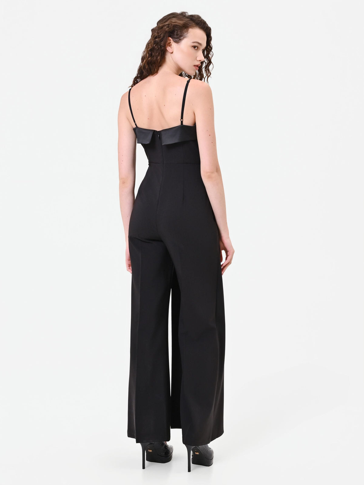 Bustier Jumpsuit in Black, view 2