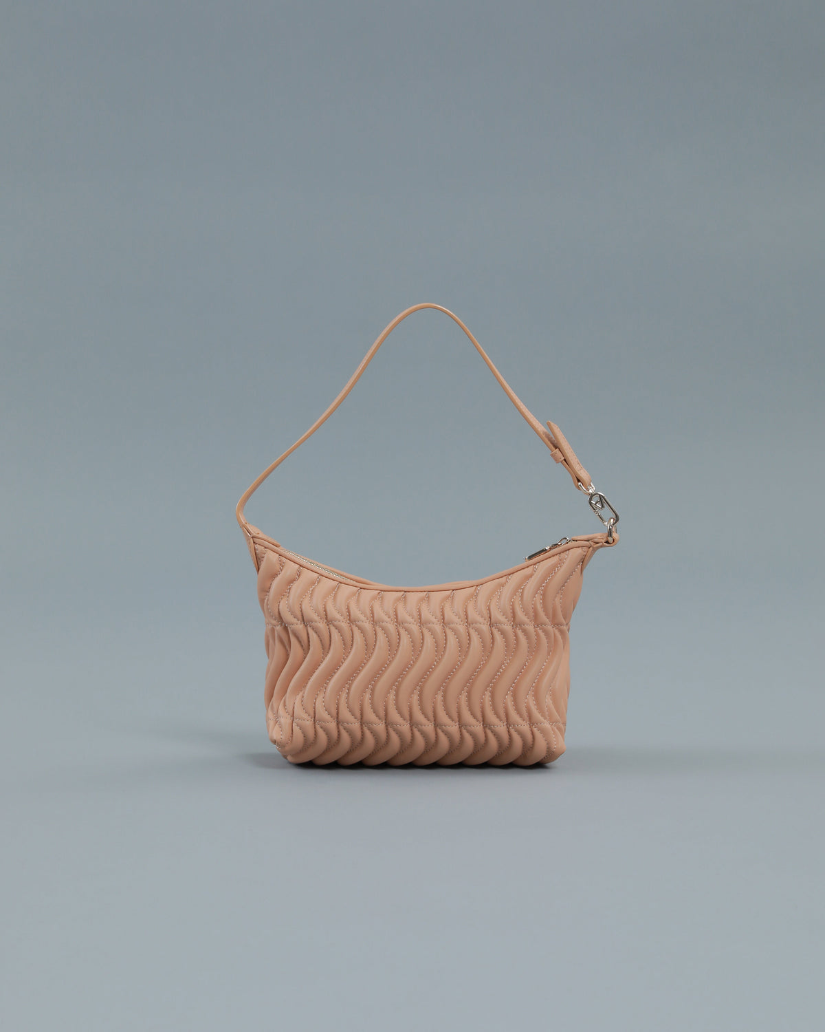 Quilted Shoulder Bag in Maroon, view 4