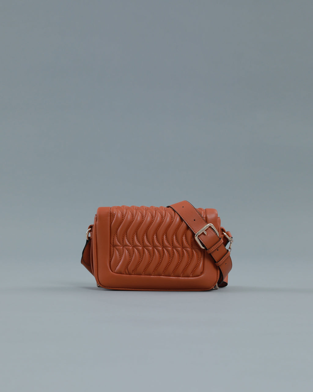Mini Matelassé Crossbody Bag in Camel, view 4