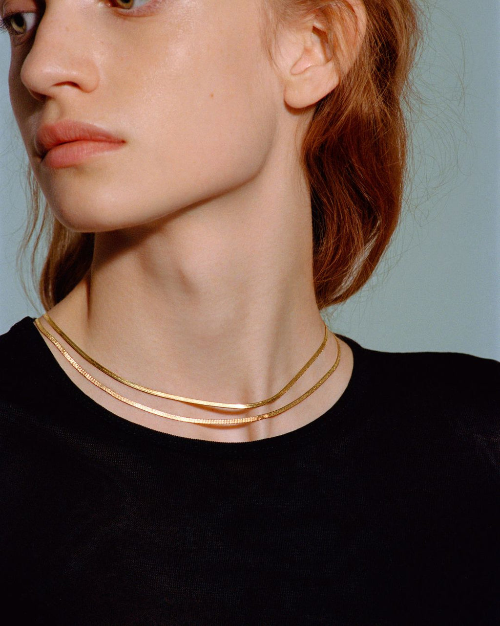 Milano Necklace in yellow gold, view 5