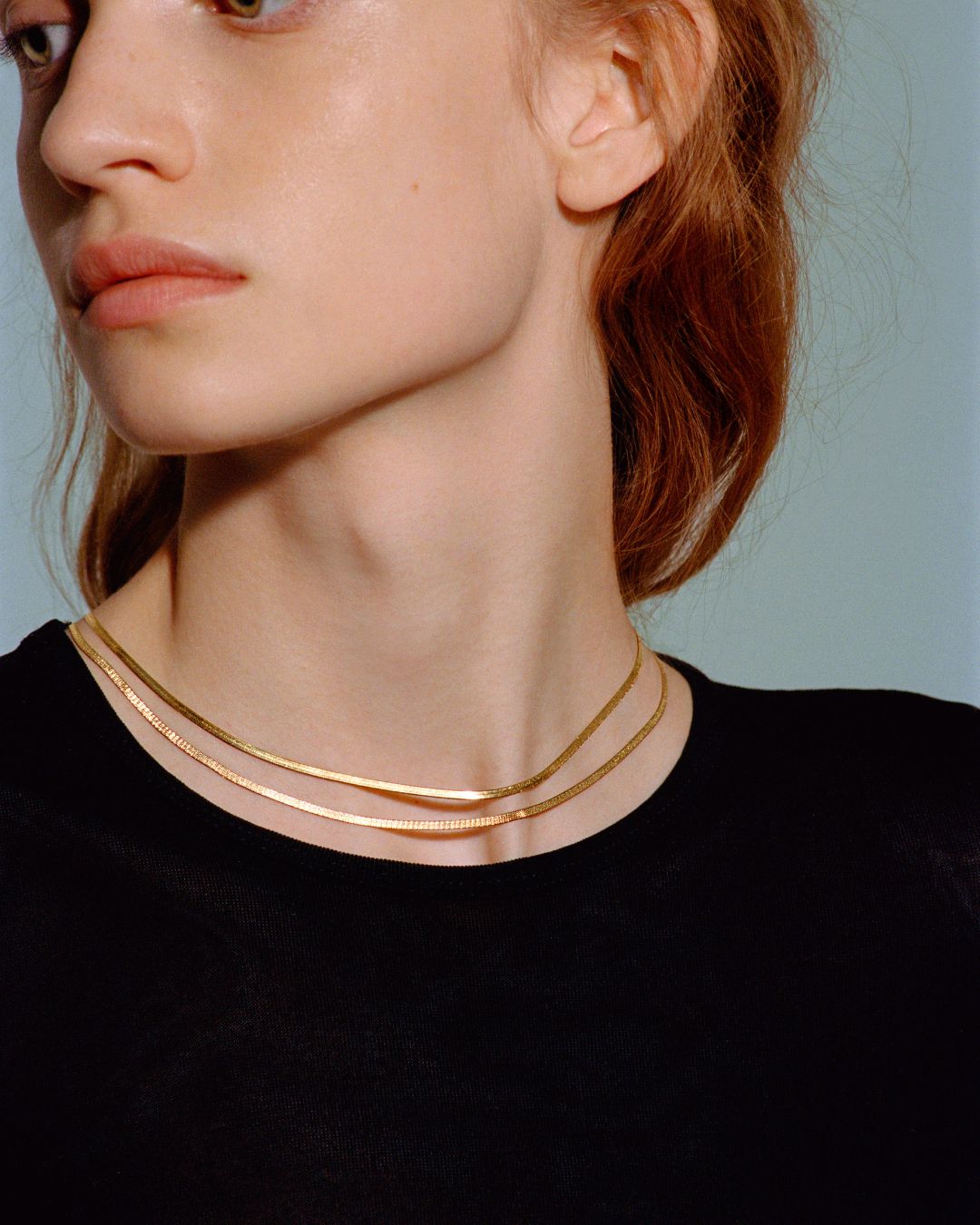 Milano Necklace in yellow gold, view 5
