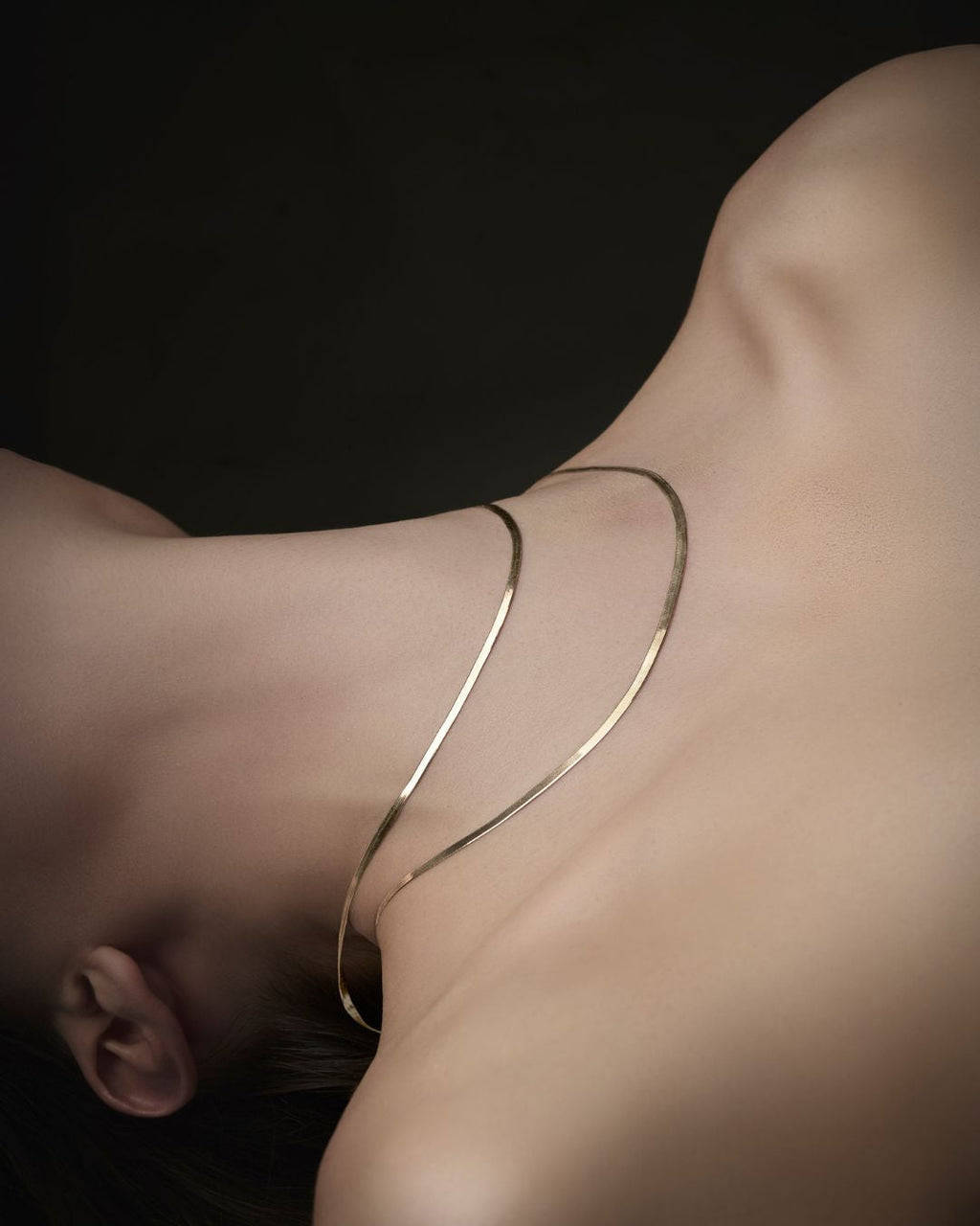 Milano Necklace in yellow gold, view 4
