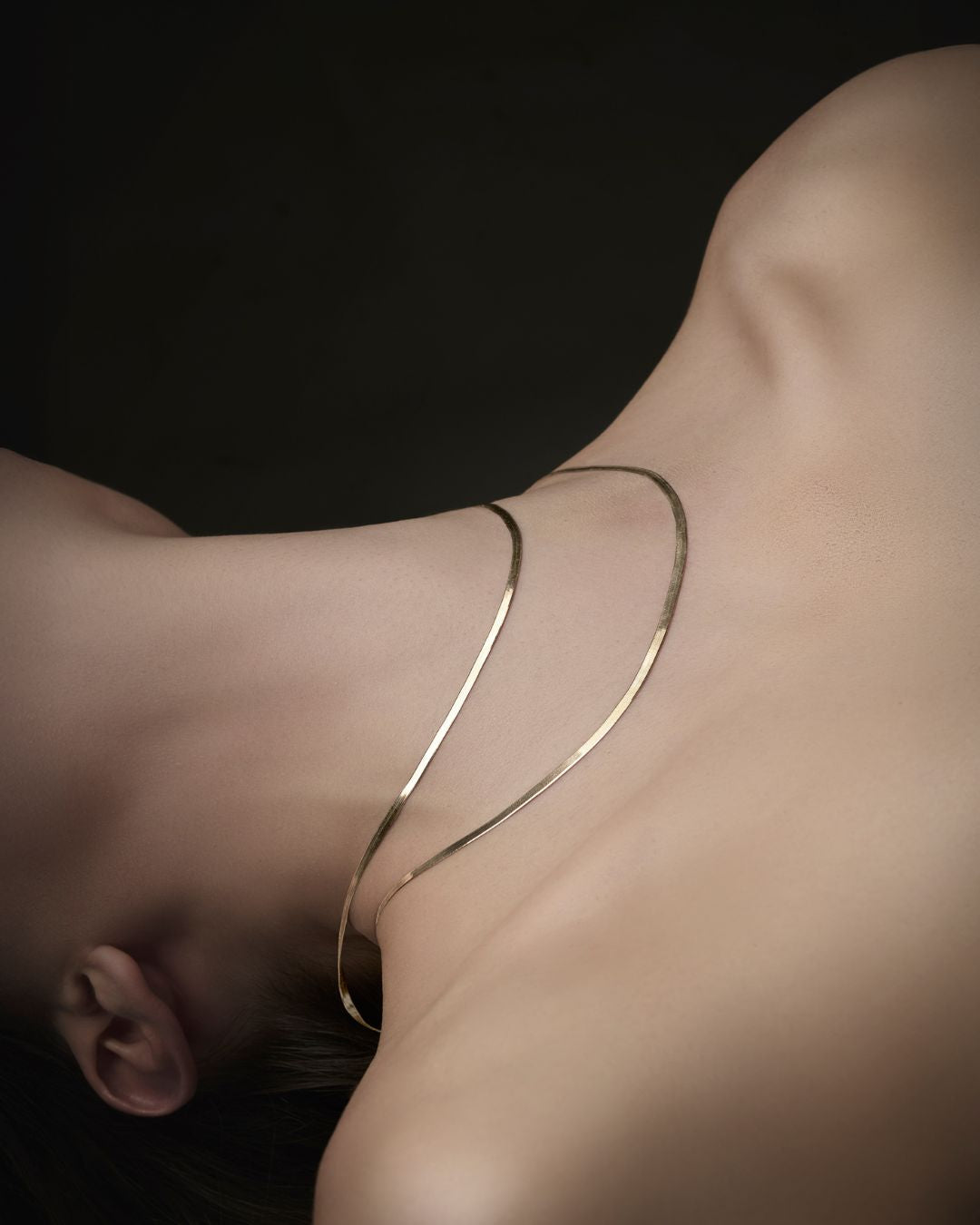 Milano Necklace in yellow gold, view 4