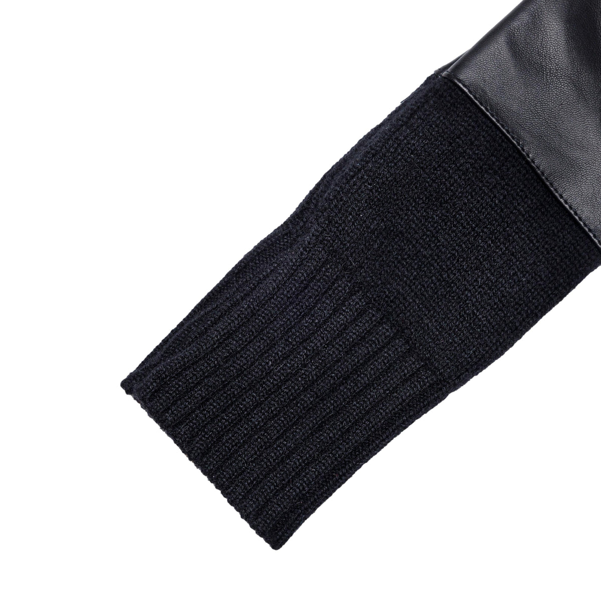 Contour Nappa Gloves with Cashmere Sleeve in Black, view 3