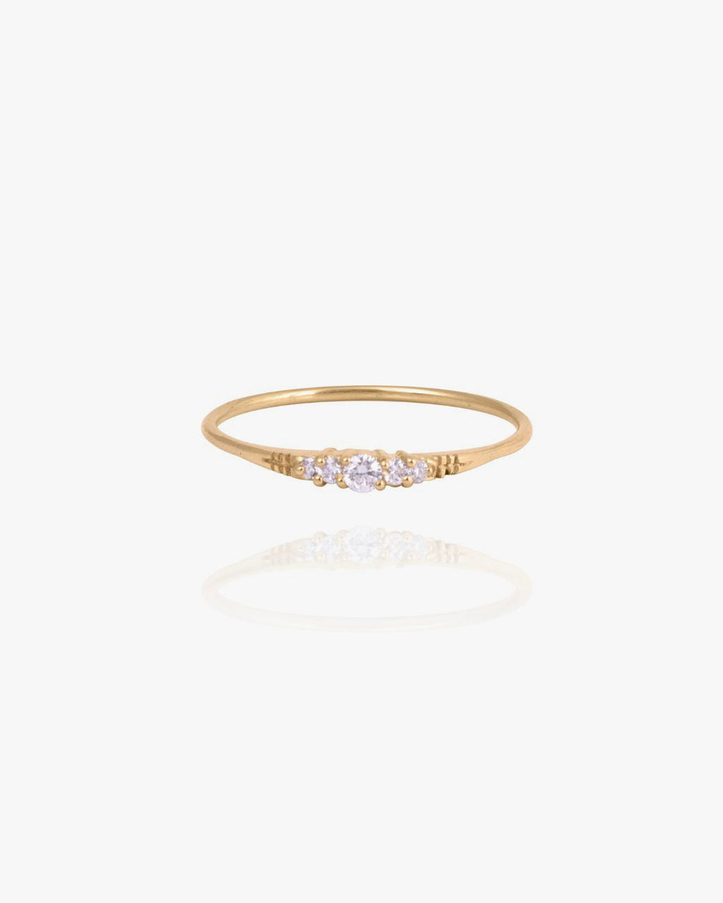 Crest Gold and Lab-Grown Diamond Ring in Lab-Grown White Diamond, primary view