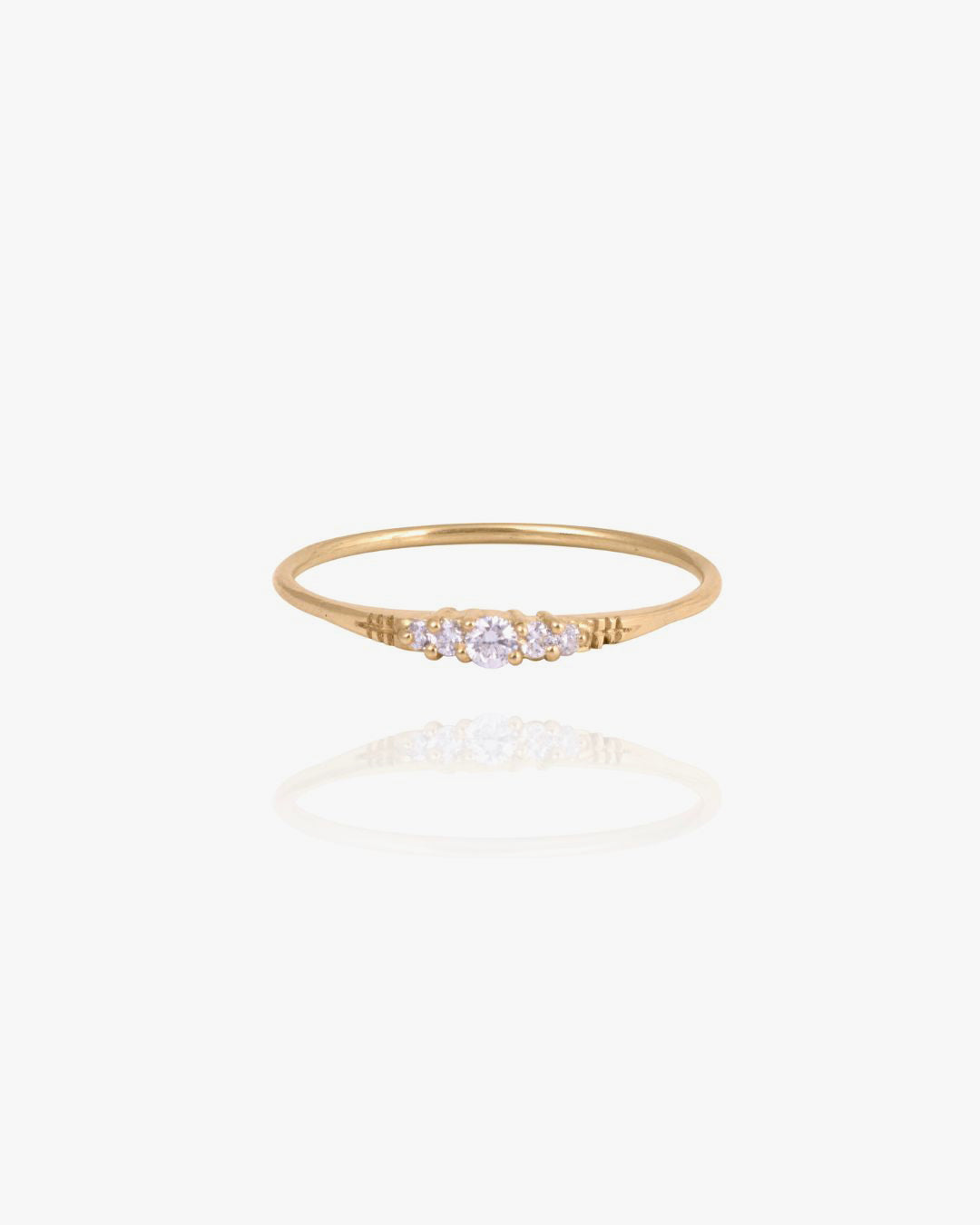 Crest Gold and Lab-Grown Diamond Ring in Lab-Grown White Diamond, primary view