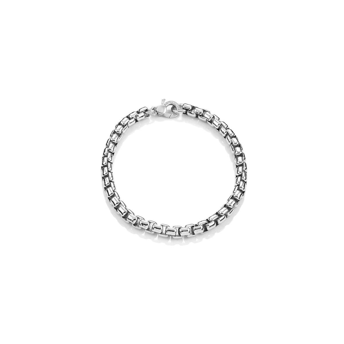 Crest Venetian Box-Chain Bracelet in Silver, primary view