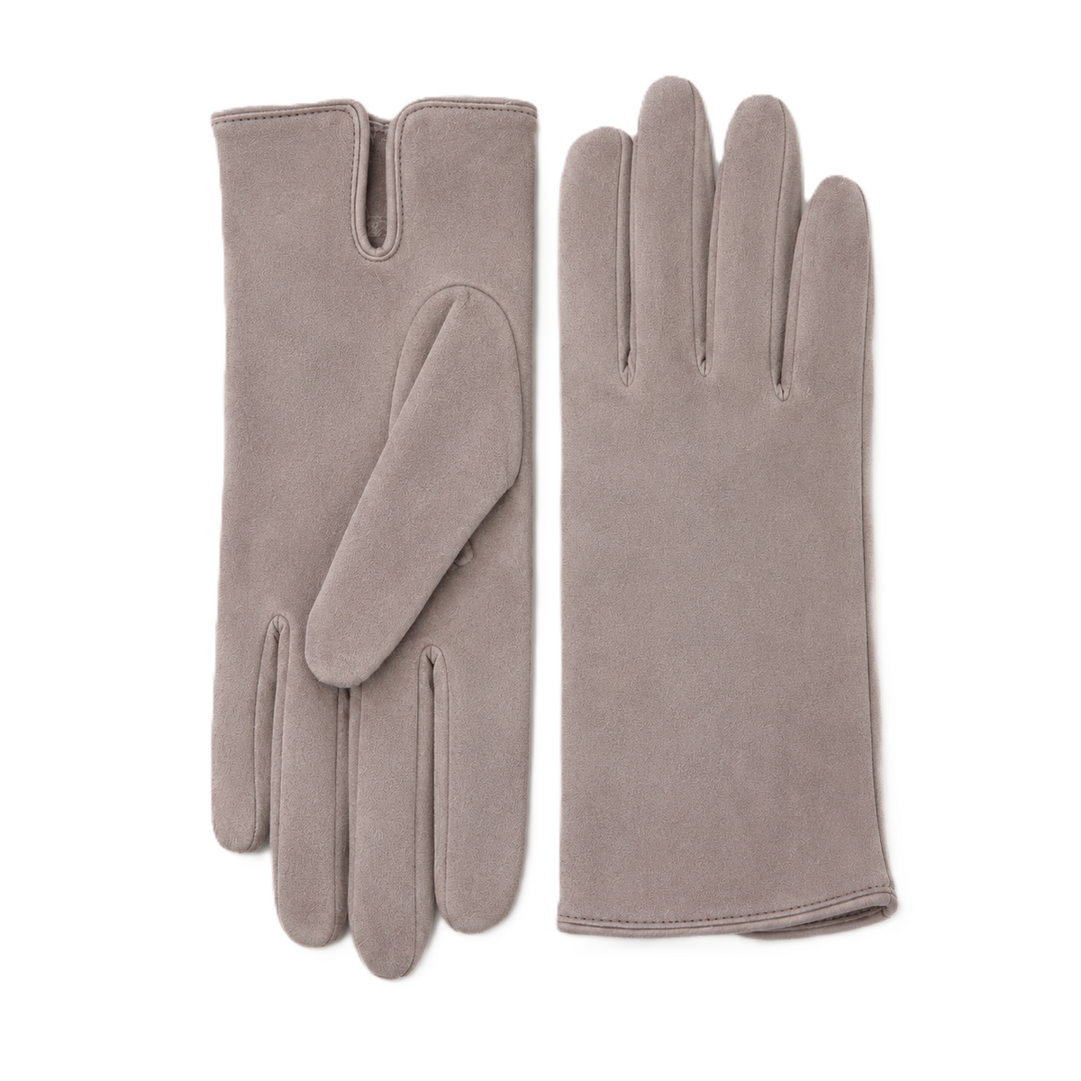 Drift Classic Suede Gloves in Taupe, view 2