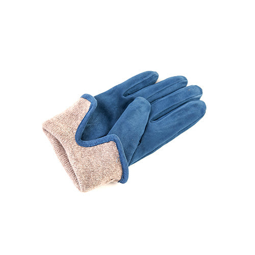 Drift Classic Suede Gloves in Petrol, view 3
