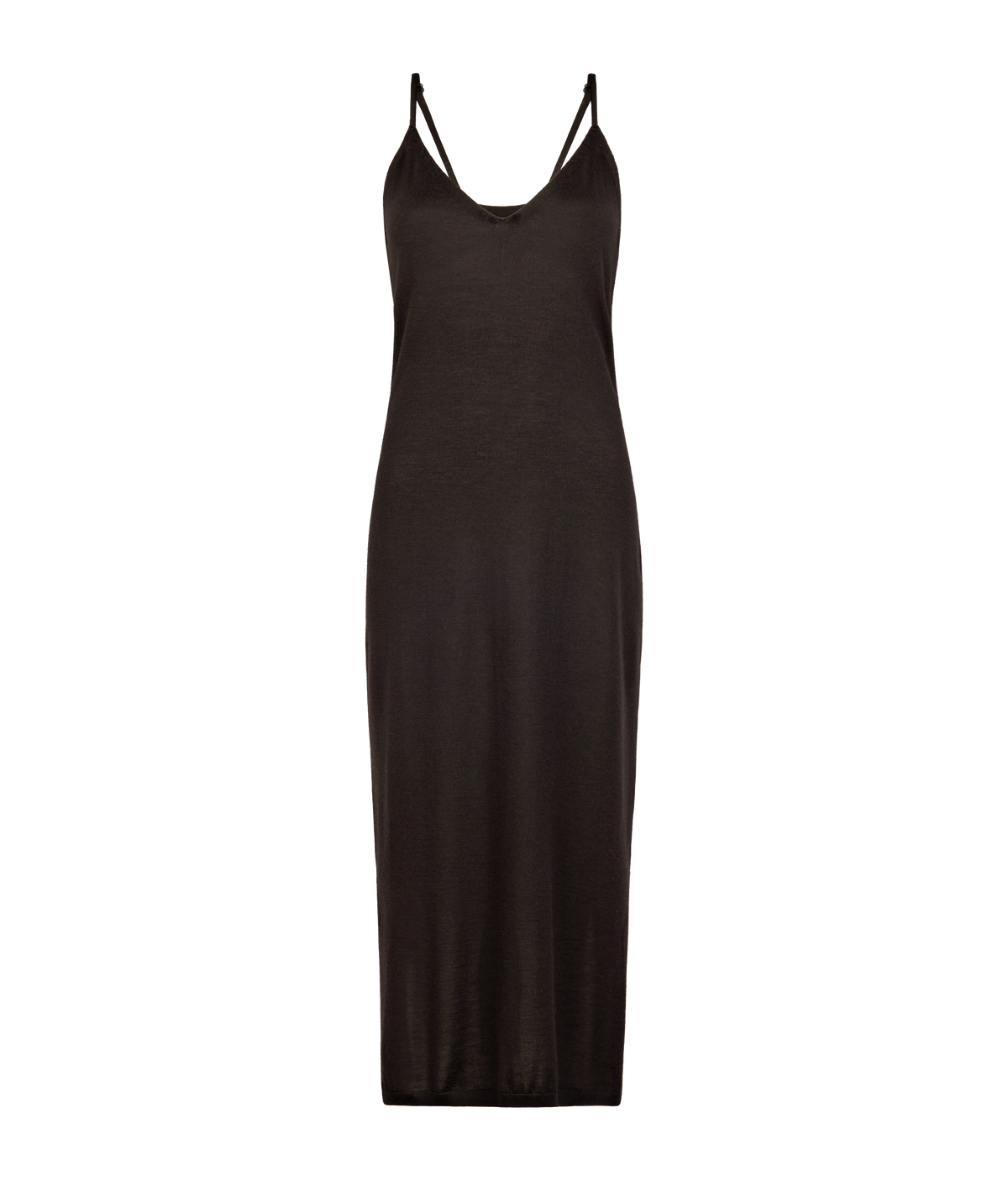 Drift Cashmere Slip Dress in Dark Chocolate Melange, view 5