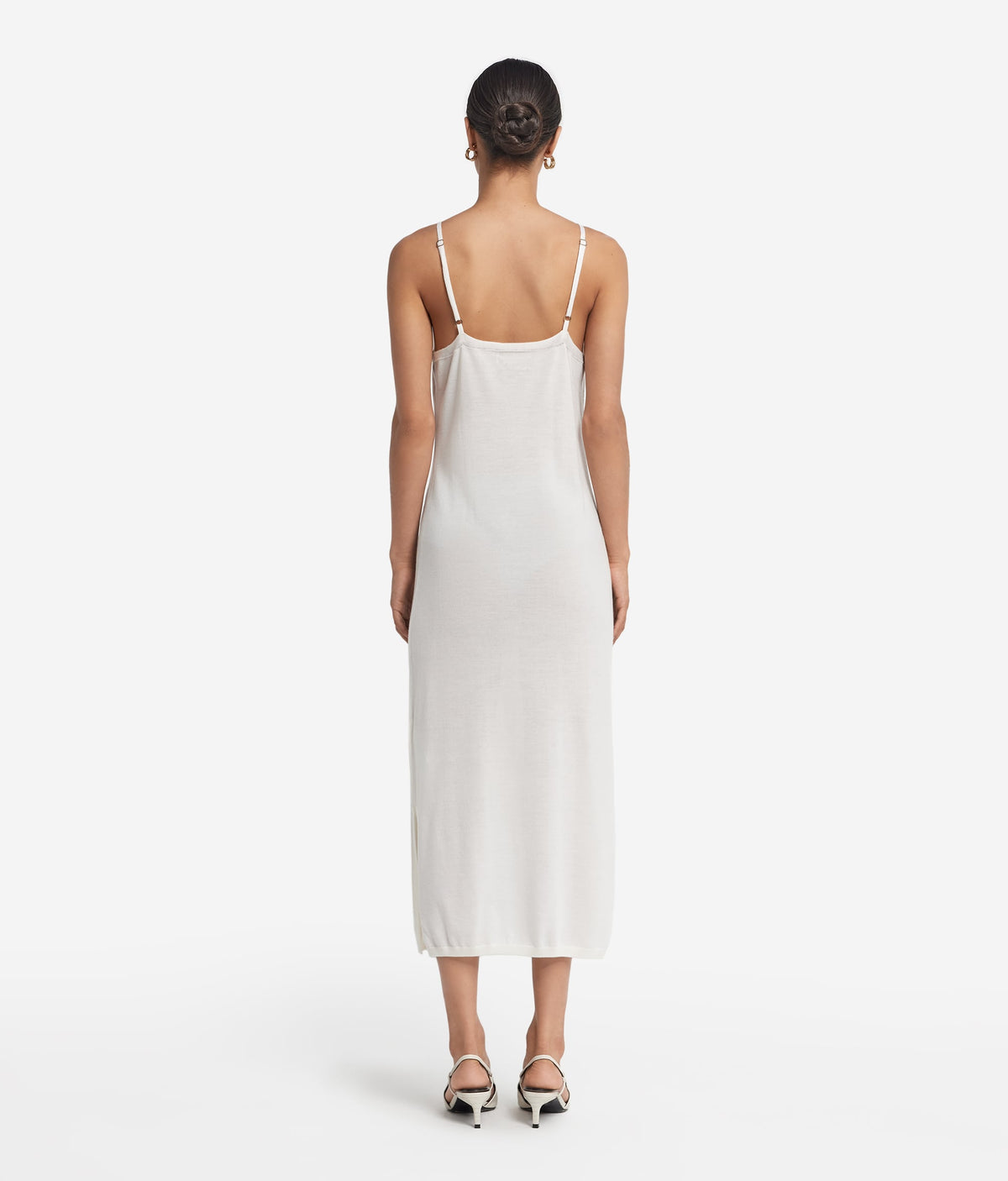 Drift Cashmere Slip Dress in Bow, view 3
