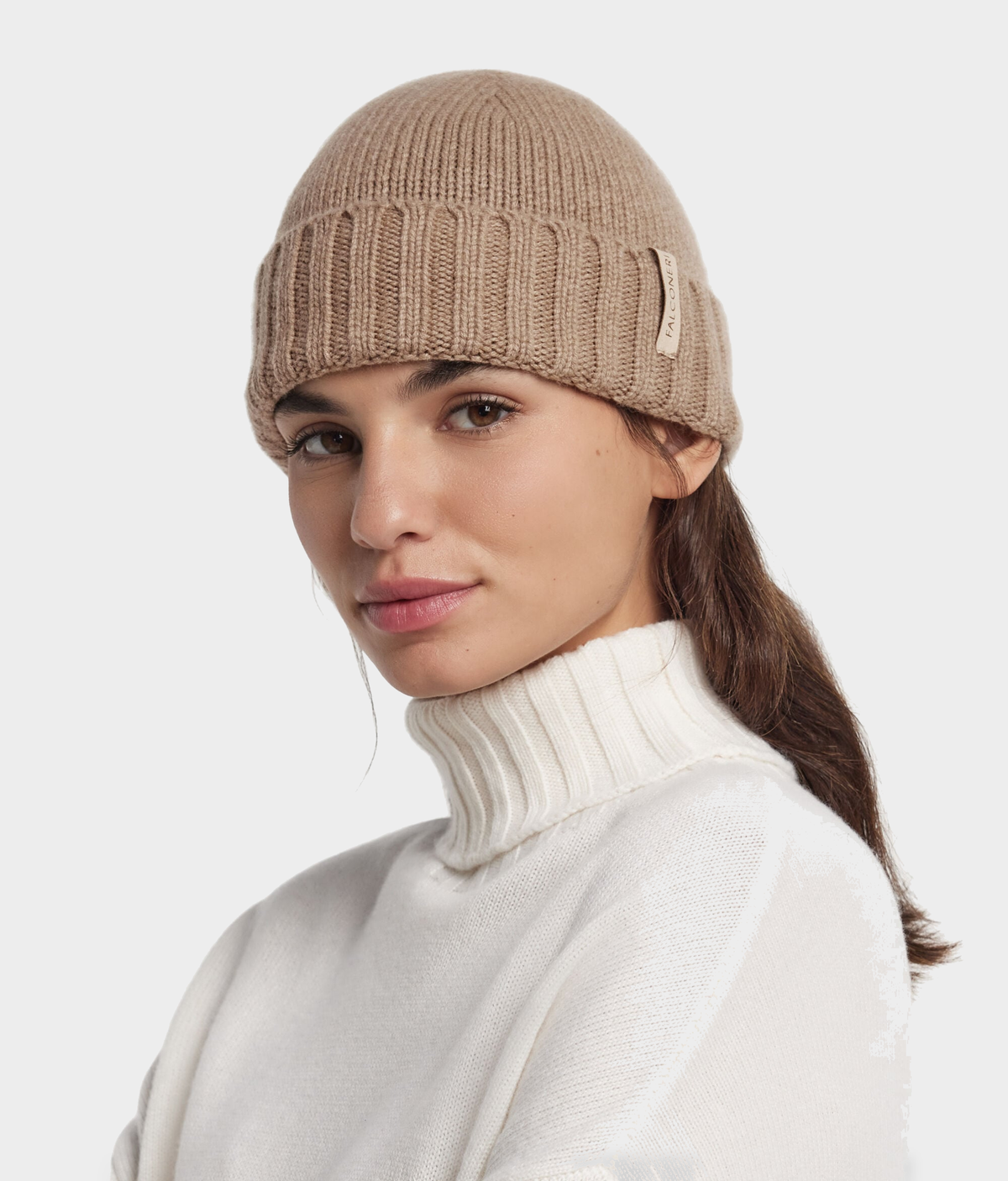 Ultrasoft Cashmere Cap in MELANGE WHEAT, primary view