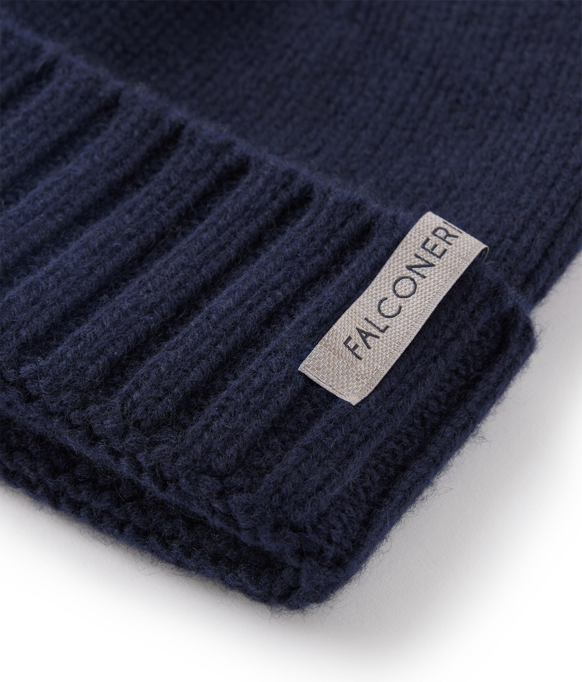 Ultrasoft Cashmere Cap in Navy Blue, view 2