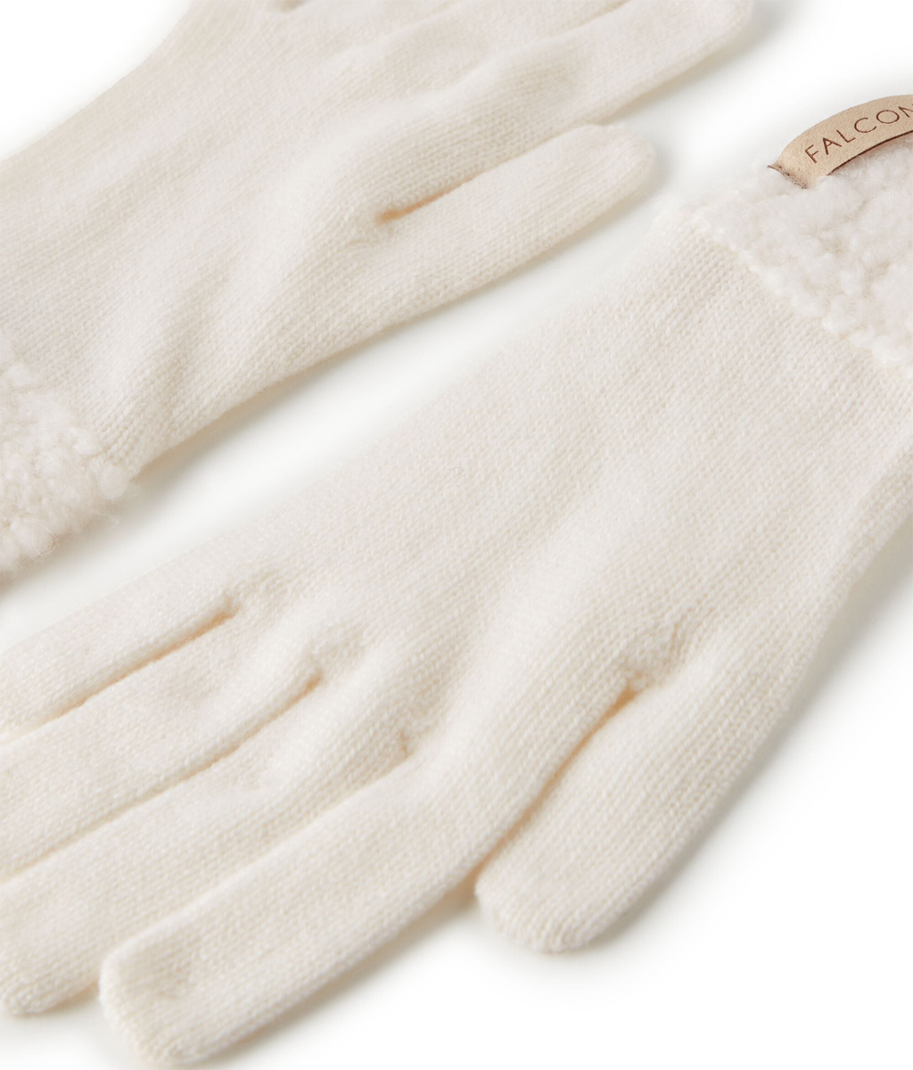 Ultrasoft Cashmere and Bouclé Gloves in Bow, view 4