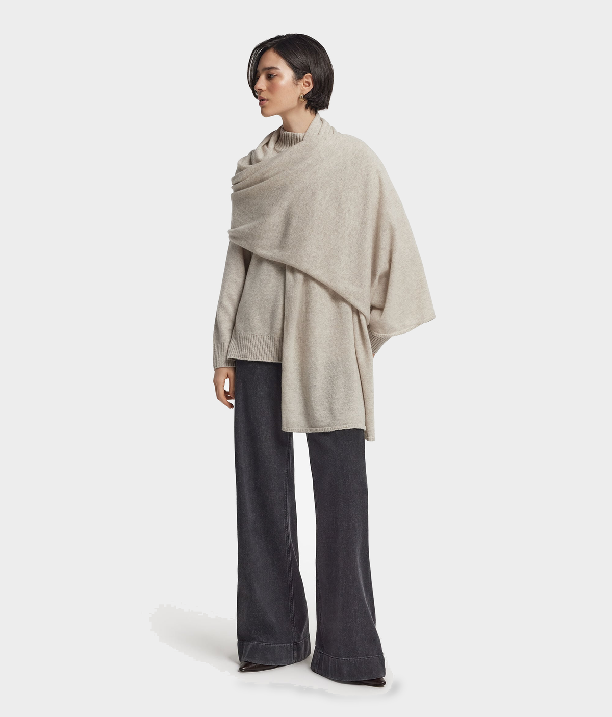 Cashmere Shawl in Stone, primary view