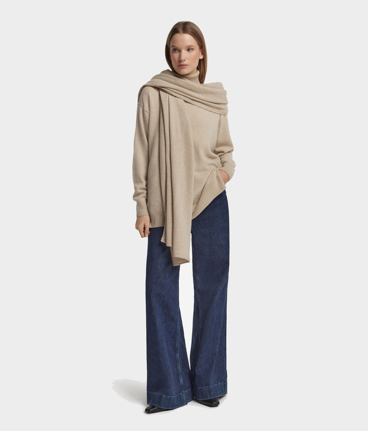 Cashmere Shawl in MELANGE ROPE, primary view