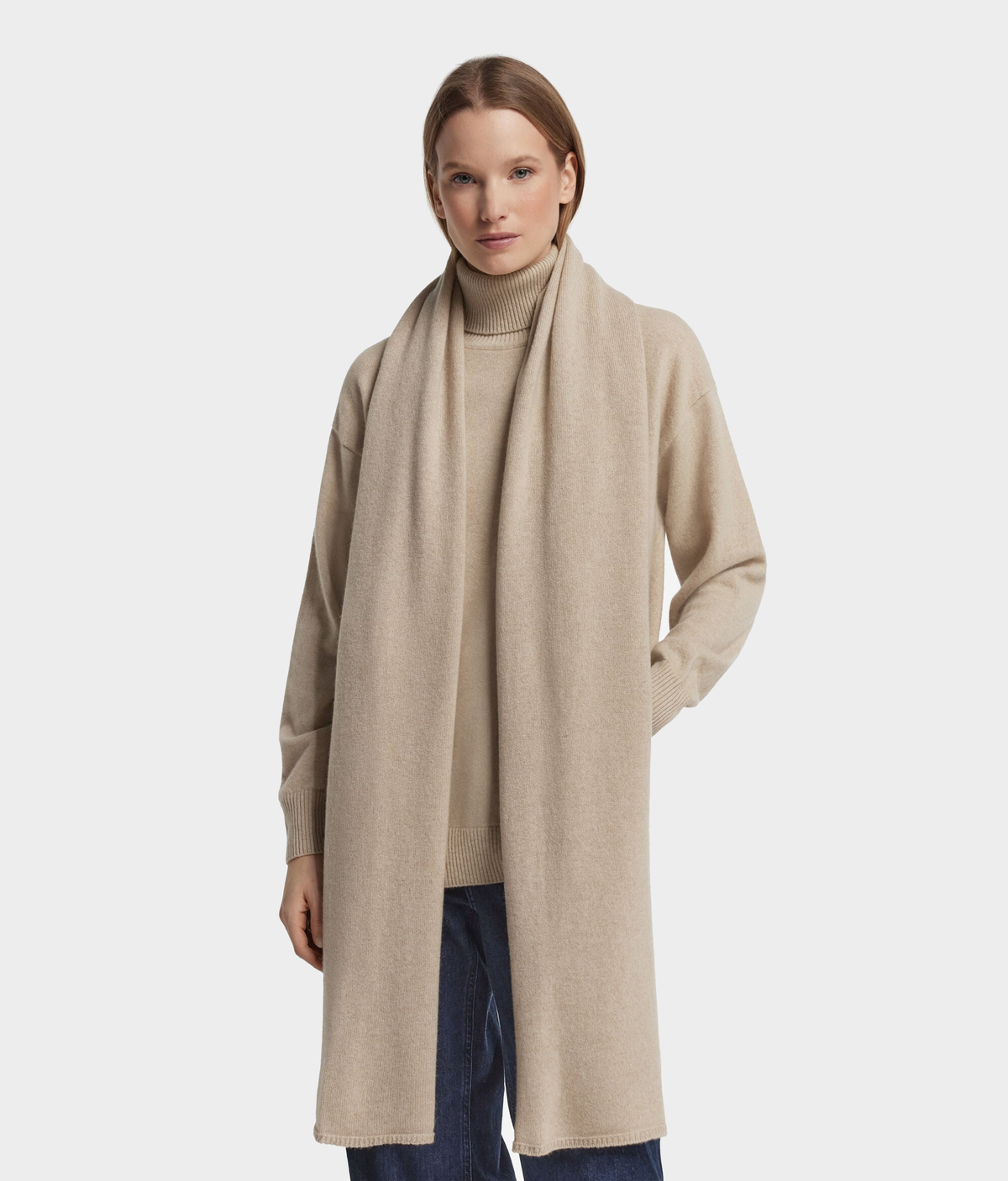 Cashmere Shawl in MELANGE ROPE, view 3