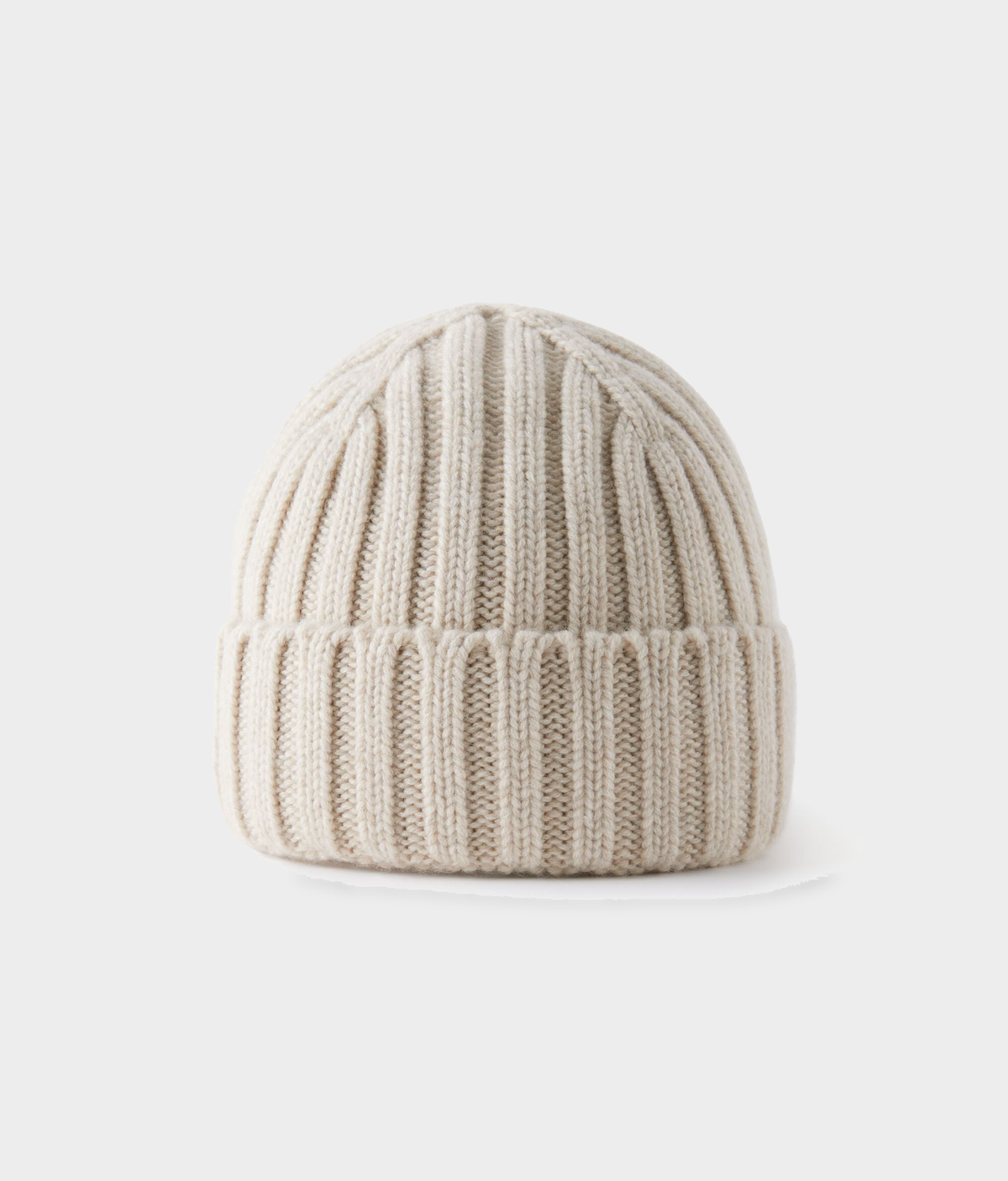 Cashmere Hat with Silk Lining in Stone, view 2