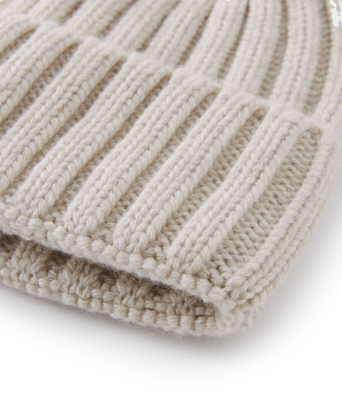 Cashmere Hat with Silk Lining in Stone, view 4