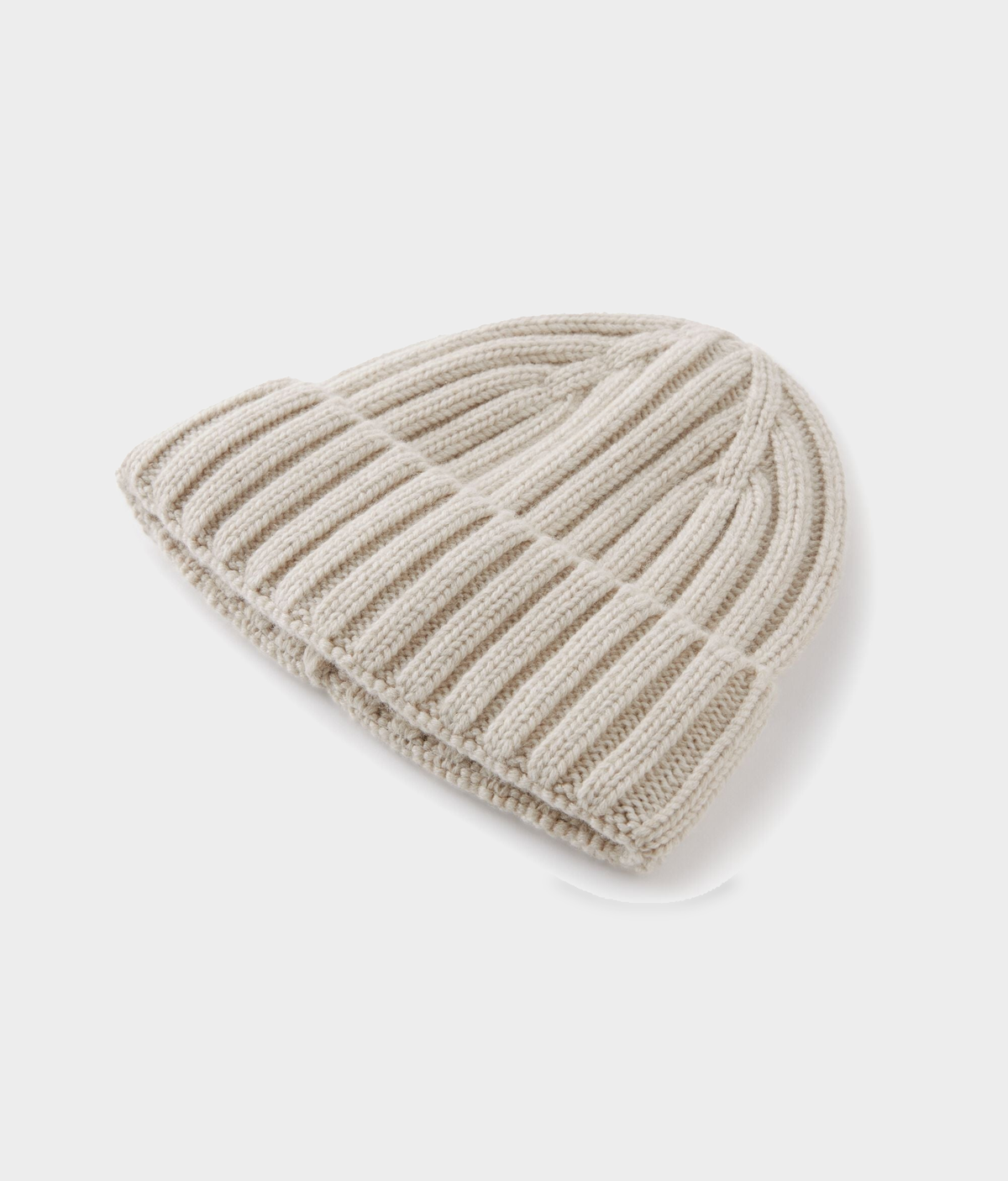 Cashmere Hat with Silk Lining in Stone, view 5